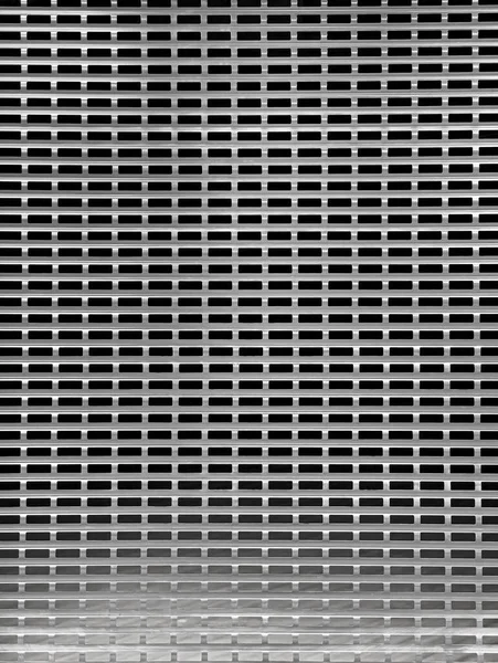 Metallpersienner Bakgrund Industriell Metallisk Fasad — Stockfoto