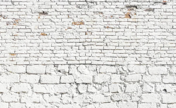 Een Witte Bakstenen Muur Kan Worden Gebruikt Als Achtergrond — Stockfoto