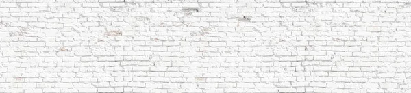 Panoramique Mur Briques Blanches Peut Être Utilisé Comme Une Texture — Photo