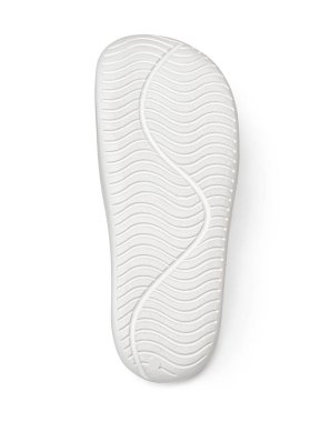 White sole of shoes. Bottom of sneakers on a white background is insulated. with clipping path
