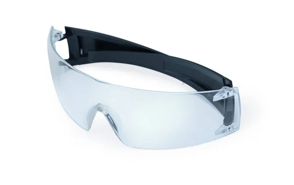 Protective Transparent Glasses Isolated White Clipping Path — Stok fotoğraf