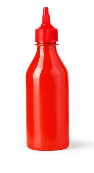 Пляшка Кетчупу Ізольована Білому Тлі — стокове фото