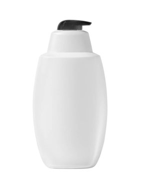 Shampoo bottle isolated on white with clipping path