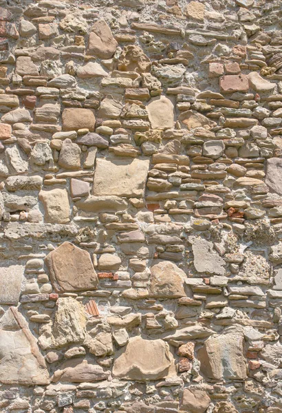 Texture Old Wall Made Natural Stone — Photo