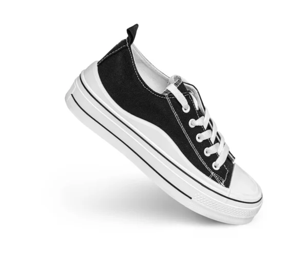 Classic New School Sneakers White Background Clipping Path — Stock Photo, Image