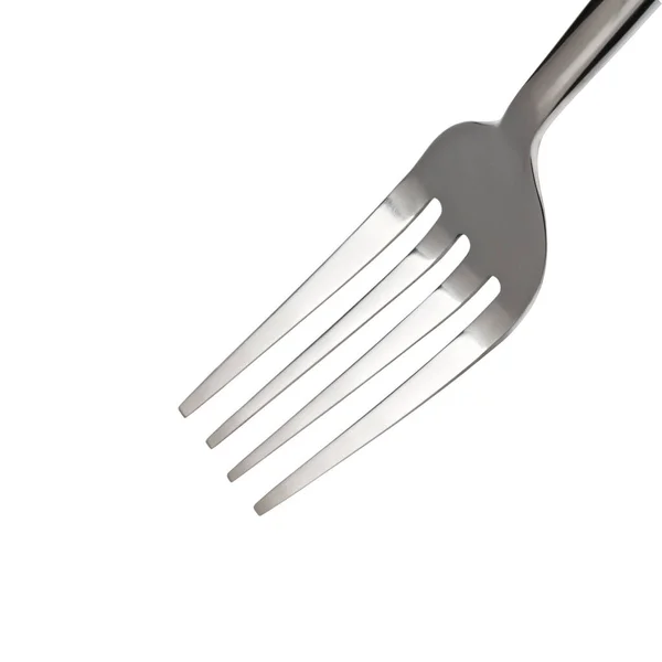 Fork Isolated Kitchen Accessories Close Isolated White Clipping Path — Stock Photo, Image