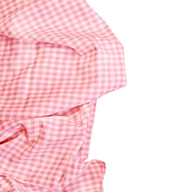 Kırpma yolu ile beyaz arkaplan üzerinde işaretlenmiş masa örtüsü