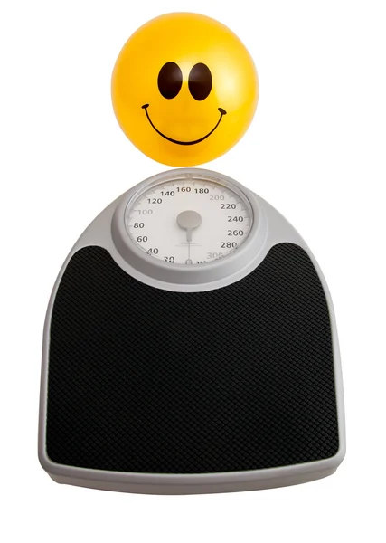 Χαρούμενο πρόσωπο απώλεια βάρους — Φωτογραφία Αρχείου