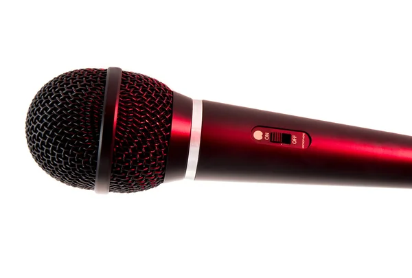Mikrofon i sangfase – stockfoto