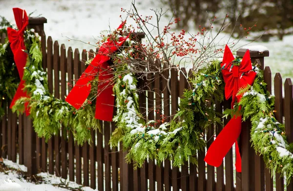 Outdoor Christmas Decor — Stock Photo, Image