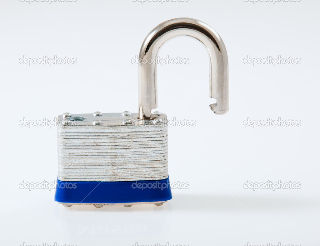 Unlocked Padlock — Stock Photo © jerryb7 14425677