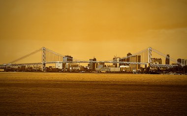 Detroit nehri manzarası