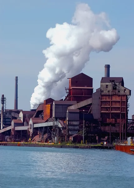 Detroit området steelmill — Stockfoto