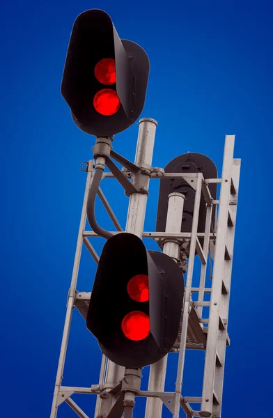 Cruzamento ferroviário — Fotografia de Stock