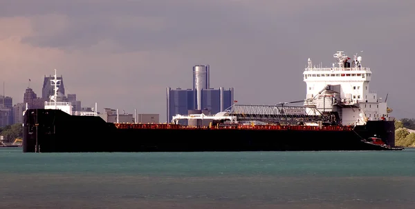 Detroit River Shipping — Stock Photo, Image