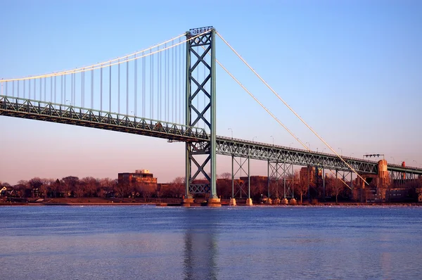 Ponte per il Canada per Detroit — Foto Stock