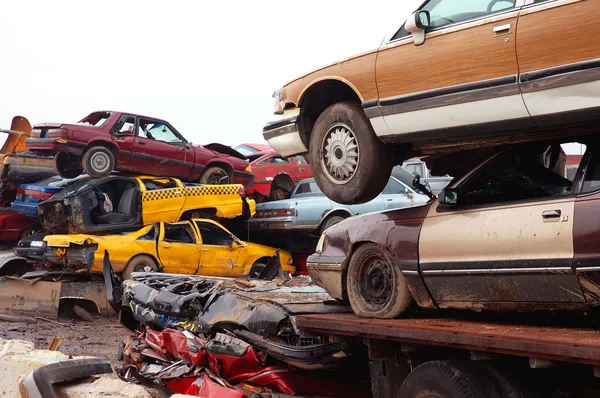 Scrap Car Yard — Stock Photo, Image