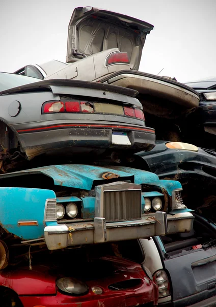 Återvinning bilskrot — Stockfoto