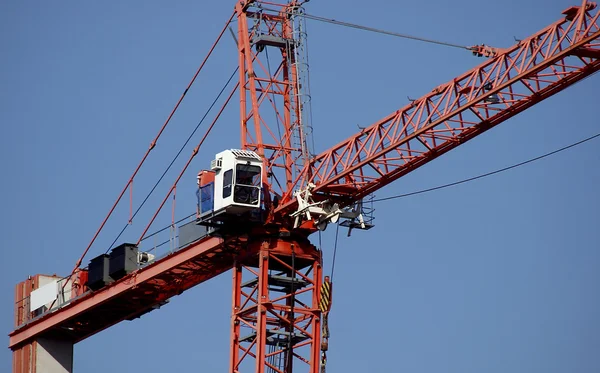 Towering Construction Crane Booms — Stock Photo, Image