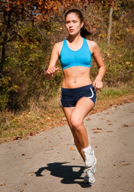 kadın fitness runner Park