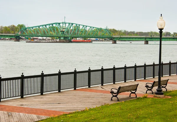 Brug naar michigan eiland — Stockfoto