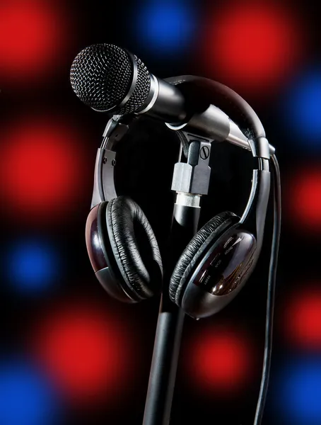 Singer Stage Microphone — Stock Photo, Image