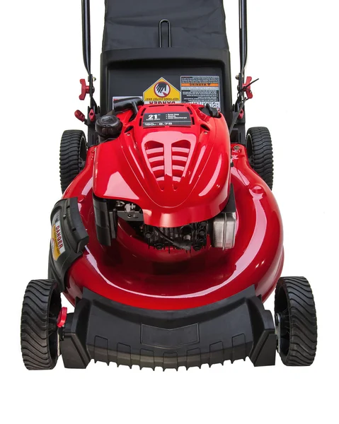 Red Lawn Mower Stock Image