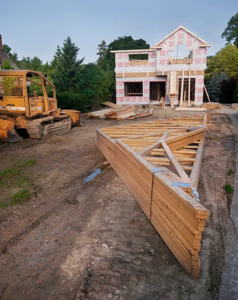 Construcción de casa nueva — Foto de Stock