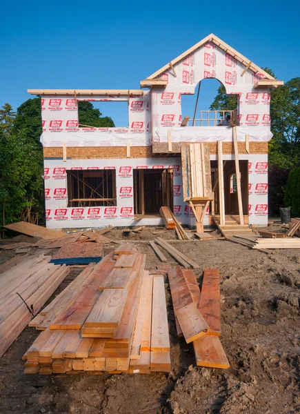 Construção de nova casa — Fotografia de Stock