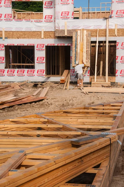 Construção de nova casa — Fotografia de Stock