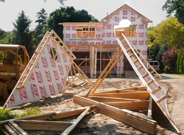 Construção de nova casa — Fotografia de Stock