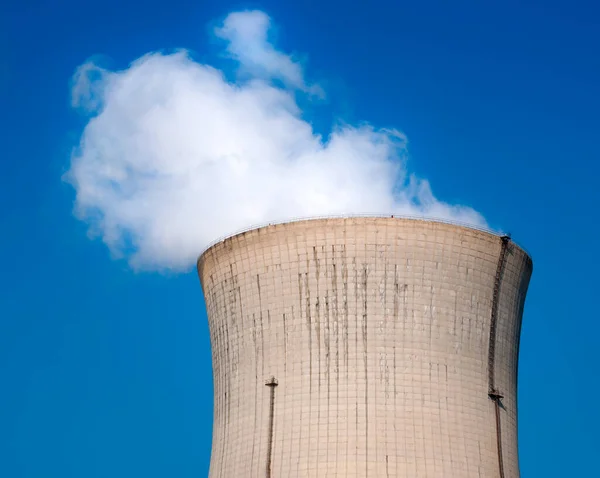 Nuclear Power Plant Cooling Tower Close — Stock Photo, Image