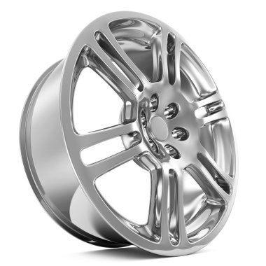 Beyaz arka plan üzerinde izole araba alaşım jant