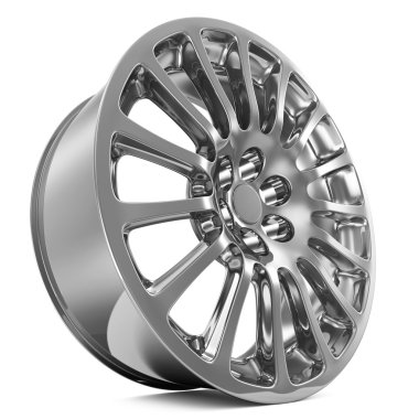 Beyaz arka plan üzerinde izole araba alaşım jant