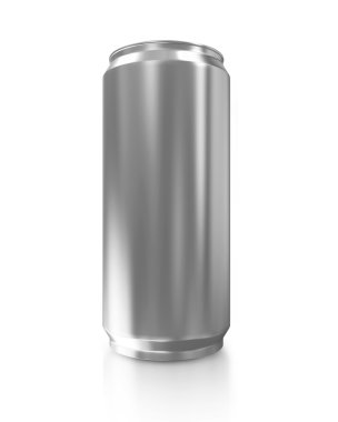 metal kutu bira beyaz zemin üzerine izole