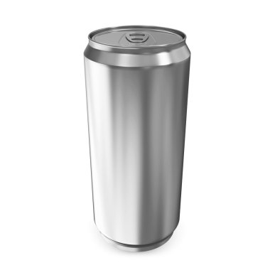 metal kutu bira beyaz zemin üzerine izole