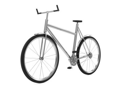 bisiklet beyaz arkaplanda izole edildi