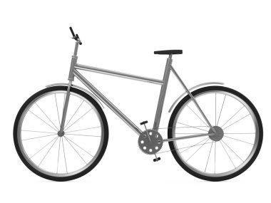 bisiklet beyaz arkaplanda izole edildi