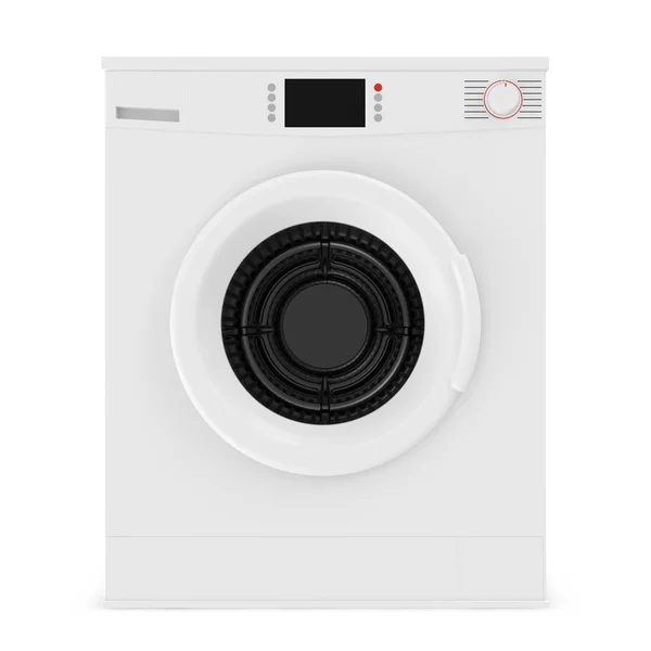 Wasmachine geïsoleerd op witte achtergrond — Stockfoto