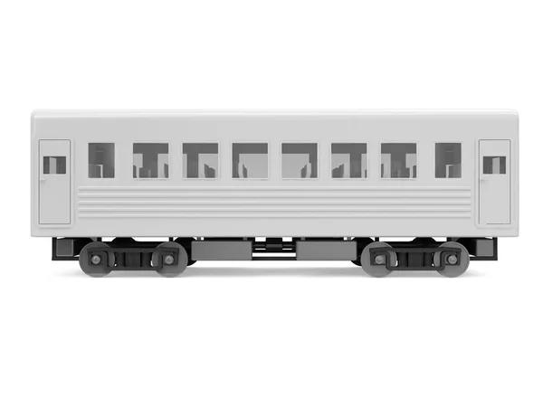 Vagn tåg isolerad på vit bakgrund — Stockfoto