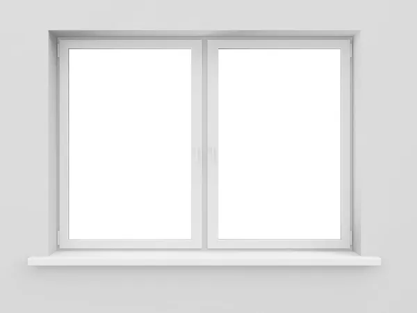 Окно выделено на белом фоне — стоковое фото