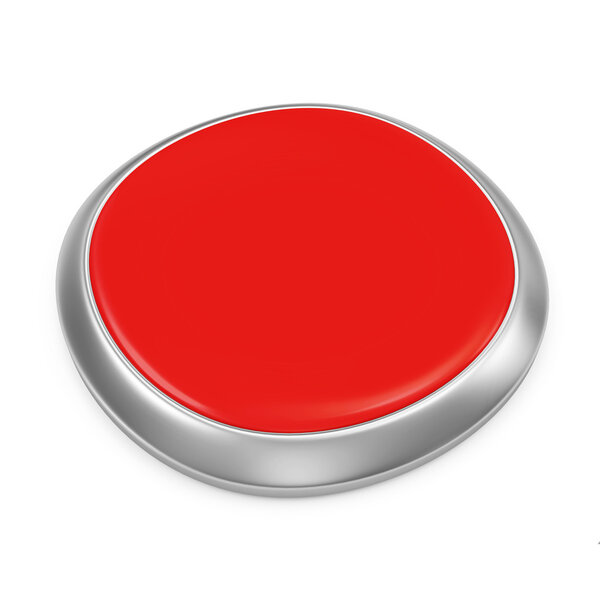 Пустая кнопка на белом фоне
