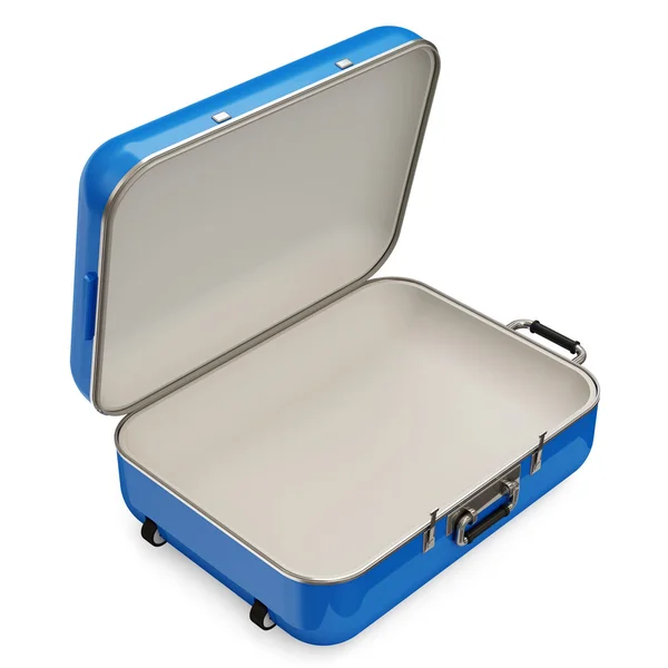 Opened Suitcase isolated on white background — Stock Photo, Image