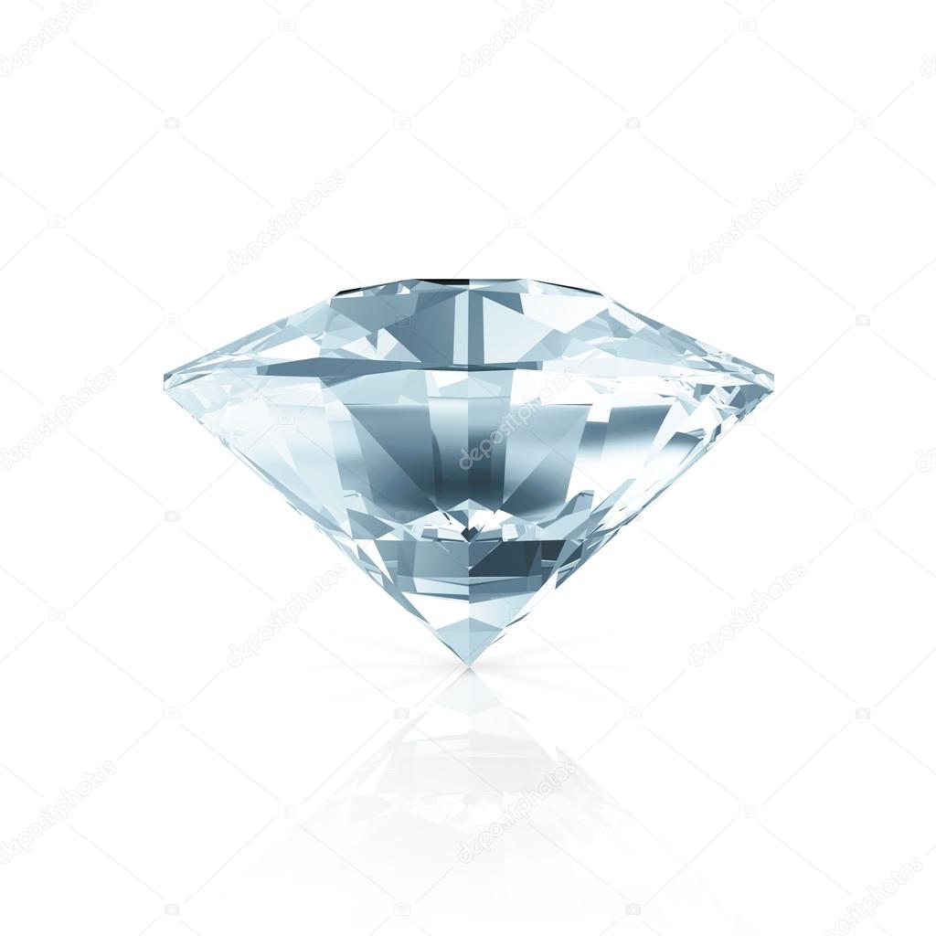 Blue Diamond isolated on white background