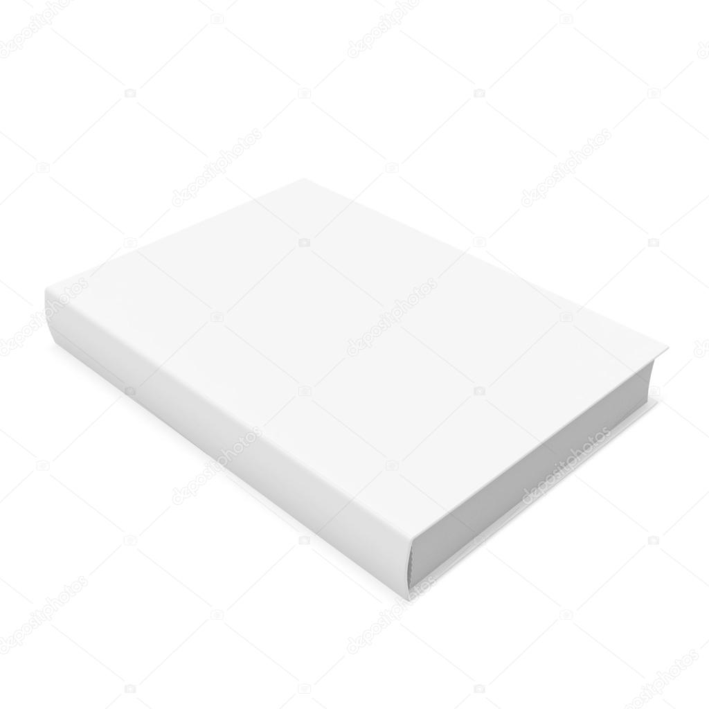 Blank Book isolated on white background