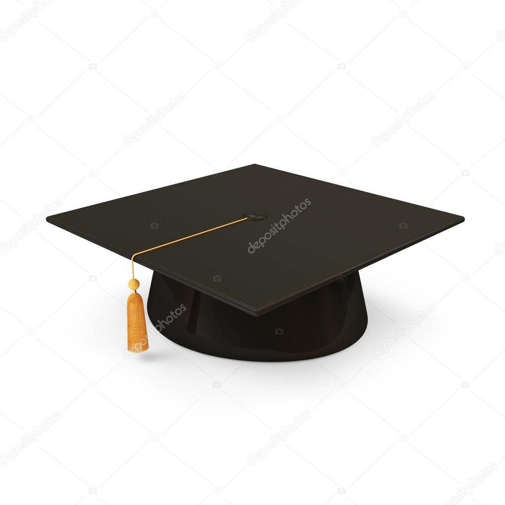 Graduation Cap isolated on white background