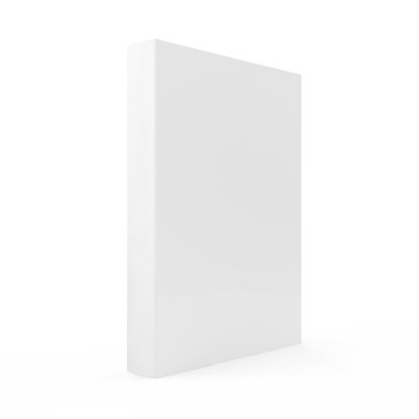 Boş kitap beyaz arkaplanda izole edildi