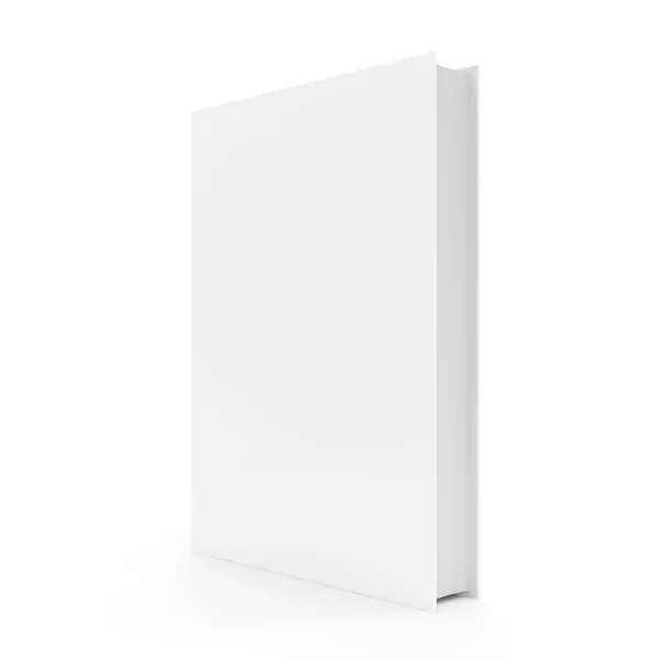 Libro bianco isolato su sfondo bianco — Foto Stock