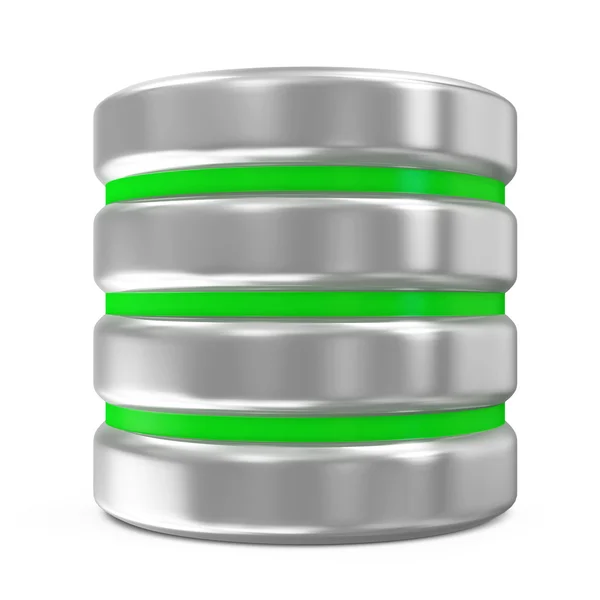Computer-Datenbank-Symbol isoliert auf weißem Hintergrund — Stockfoto