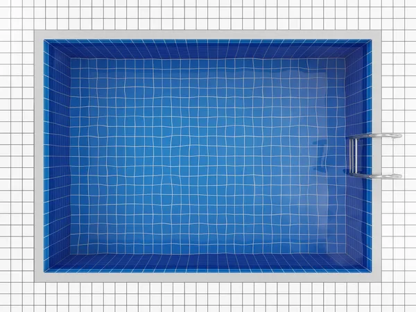 Blick von oben auf das Schwimmbad — Stockfoto